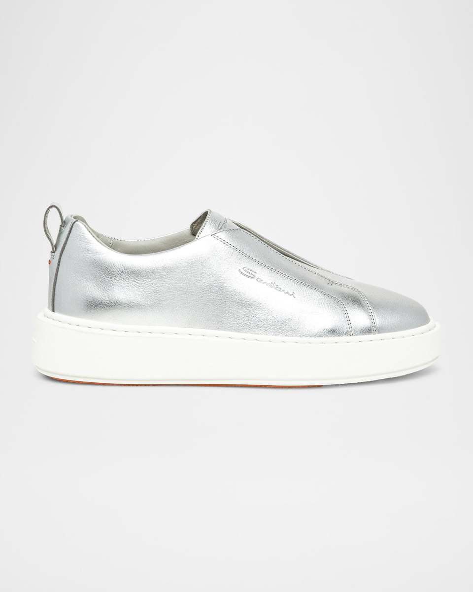 Victory Metallic Slip-On Sneakers